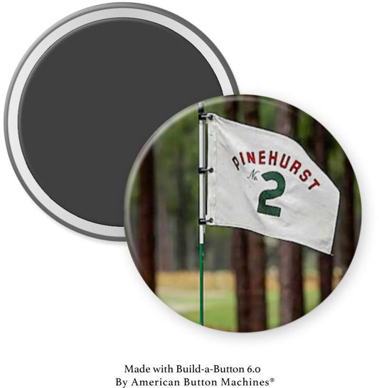 Pinehurst Course #2 Golf Flag Magnet - Magnets and Memories 