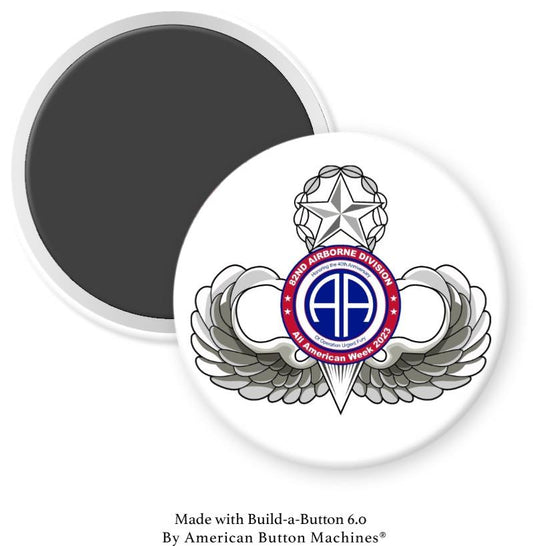 82nd Airborne Division on white 2023 Magnet - Magnets and Memories 