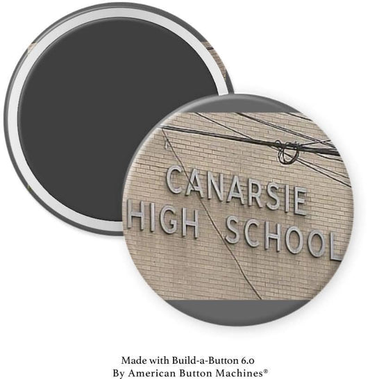 Canarsie High School Name on Building Magnet - Magnets and Memories 