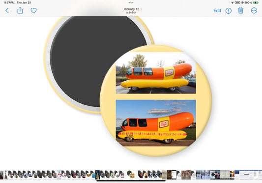 Oscar Mayer Wienermobile and Frankmobile 1930s Magnet - Magnets and Memories 