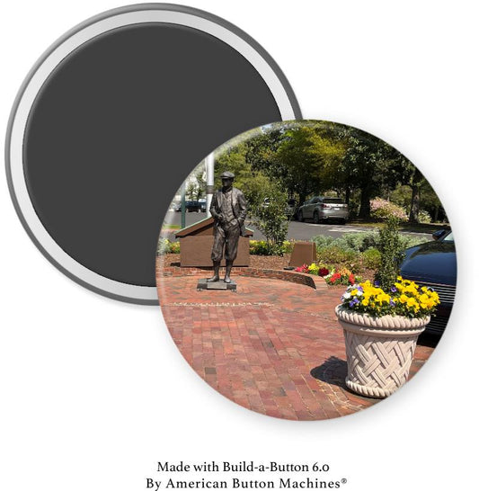 Donald Ross Statue in Pinehurst Village Magnet - Magnets and Memories 
