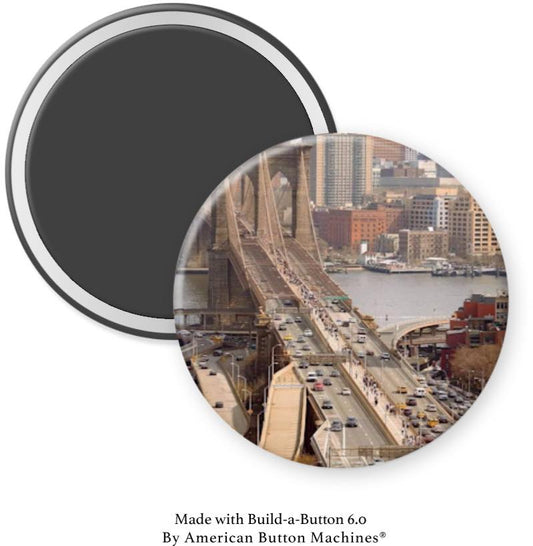 Brooklyn Bridge Aerial View Magnet - Magnets and Memories 