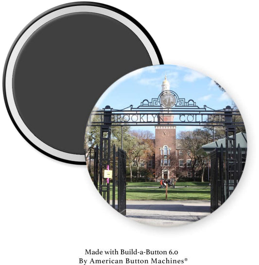 Brooklyn College Entrance Gate Magnet - Magnets and Memories 
