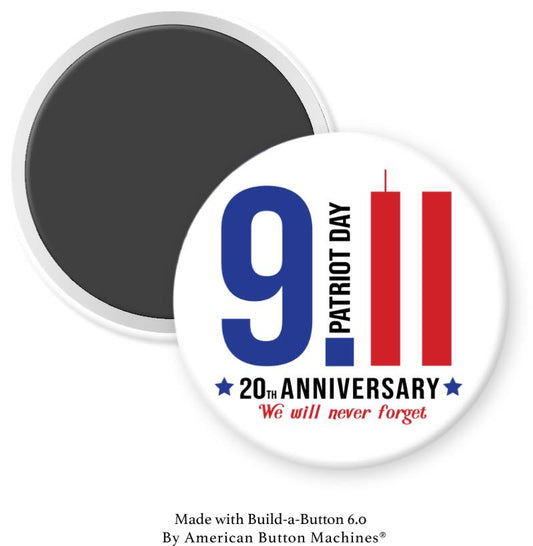 9.11 Patriot Day 20th Anniversary 2021 Magnet - Magnets and Memories 