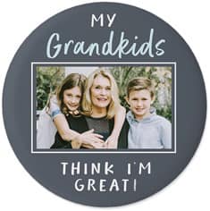 My Grandkids Think I'm Great with Photo Magnet - Magnets and Memories 