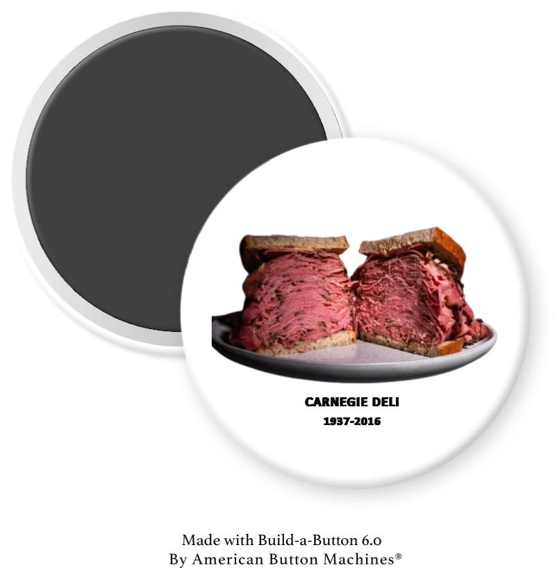 Carnegie Deli Sandwich Magnet - Magnets and Memories 