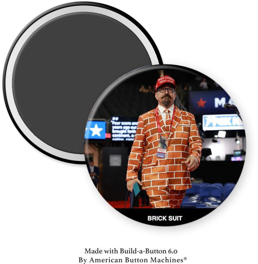 Brick Suit 2 Magnet - Magnets and Memories