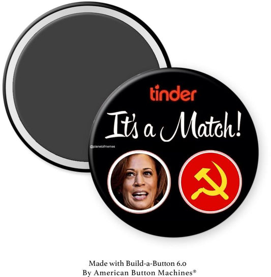 On Tinder Kamala Communism Match Magnet - Magnets and Memories