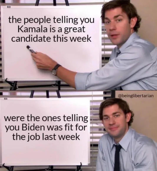 People say Kamala Great Say Biden is Fit Magnet - Magnets and Memories