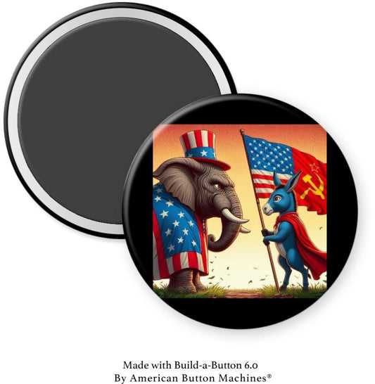 Republican Scaring Democrat Magnet - Magnets and Memories