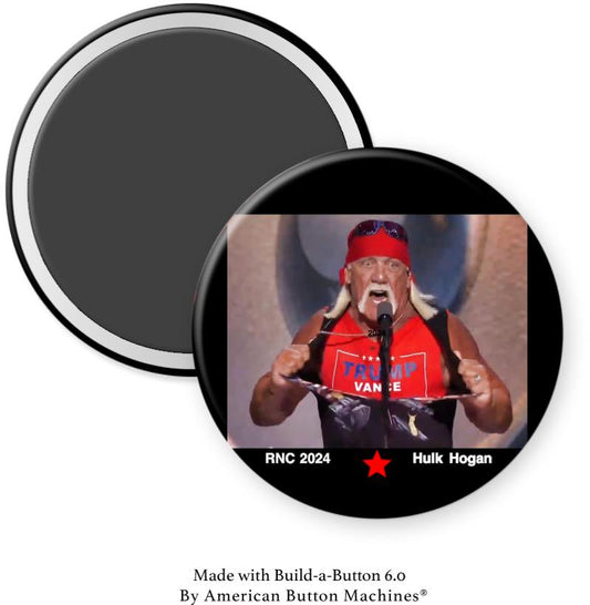 RNC 2024 Hulk Hogan Ripping Shirt for Trump Magnet - Magnets and Memories
