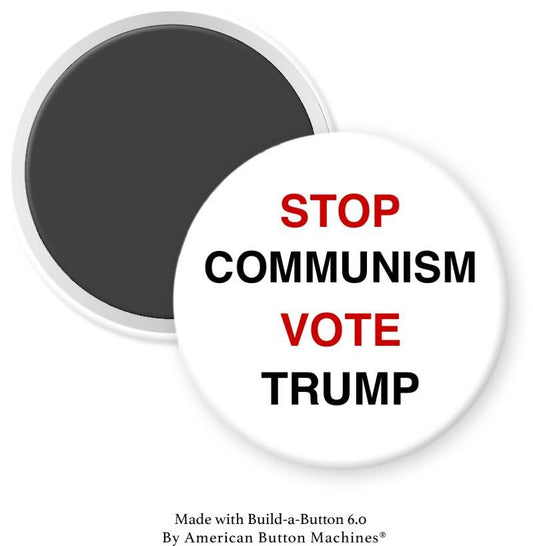 Stop Communism Vote Trump Magnet - Magnets and Memories