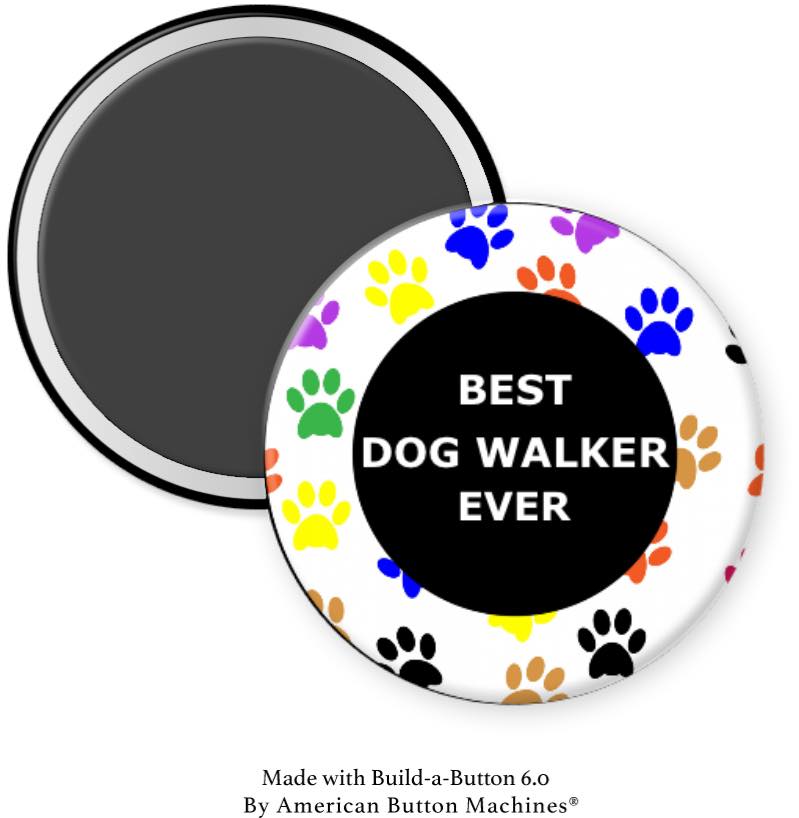 Best Dog Walker Ever Magnet - Magnets and Memories