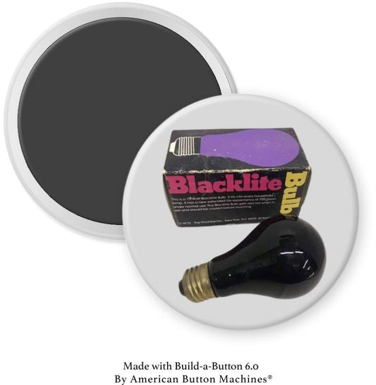 Blacklite Bulb Magnet - Magnets and Memories