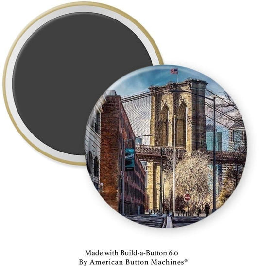 Brooklyn Bridge from Street Magnet - Magnets and Memories