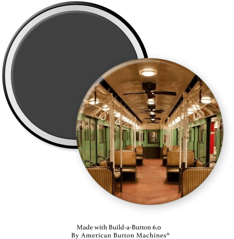 Brooklyn Train 1950’s Wicker Seats - Magnets and Memories