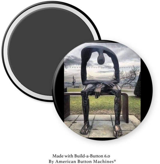 Depression Sculpture Magnet - Magnets and Memories