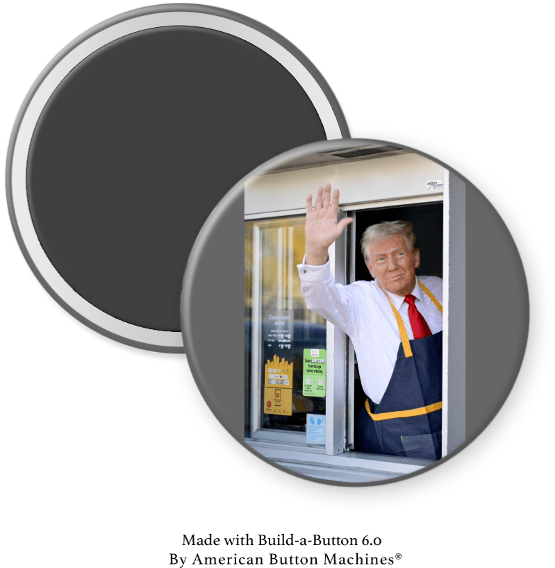 Donald Trump Working at McDonalds Magnet - Magnets and Memories