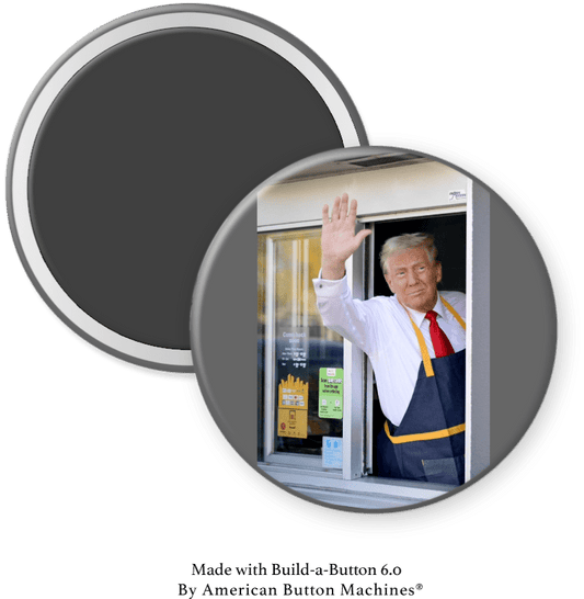 Donald Trump Working at McDonalds Magnet - Magnets and Memories