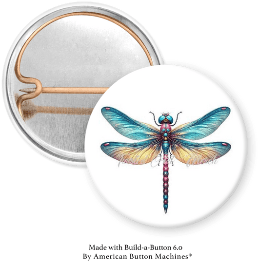 Dragonfly Pinback - Magnets and Memories