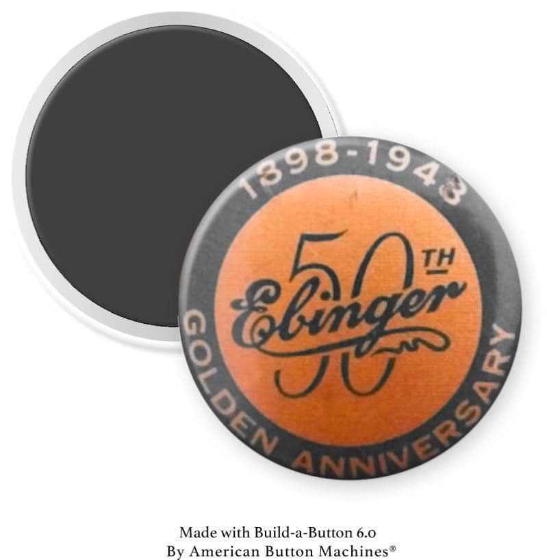Ebinger Bakery 50th Golden Anniversary Magnet - Magnets and Memories