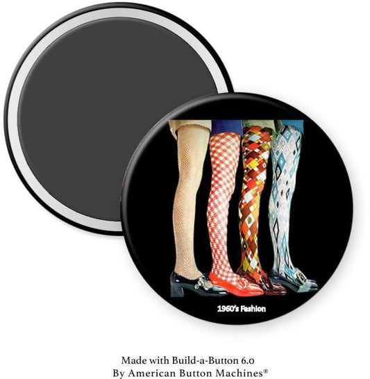 Fancy Fashion Hose 1960s Magnet - Magnets and Memories