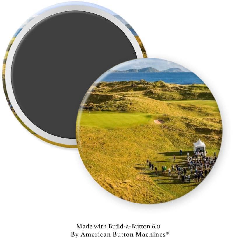 Golf Course Hole in Ireland at wedding Magnet - Magnets and Memories