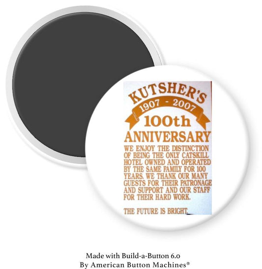 Kutsher's in Catskills 100th Anniversay Magnet - Magnets and Memories