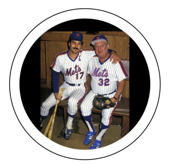 METS Keith Hernandez and Rodney Dangerfield Magnet 1983 - Magnets and Memories