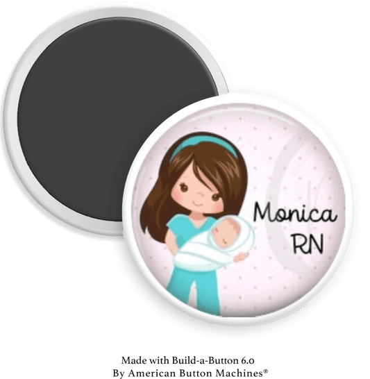 Monica RN Nurse Magnet - Magnets and Memories