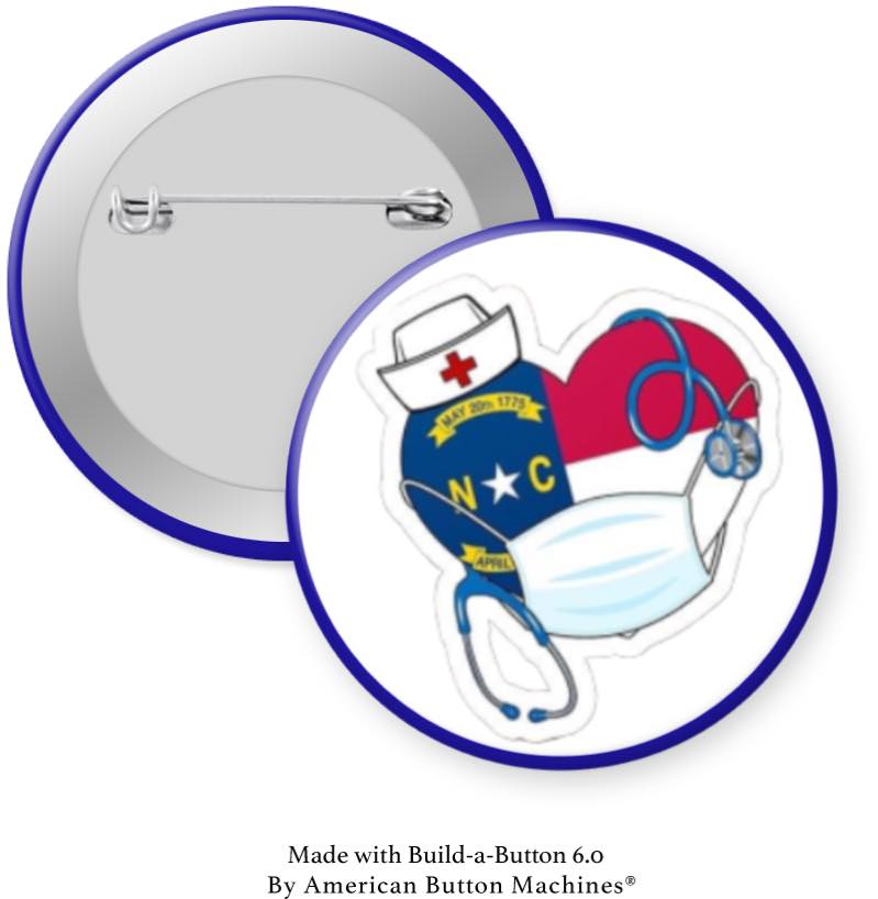 Nurse with Supplies and Heart Magnet - Magnets and Memories