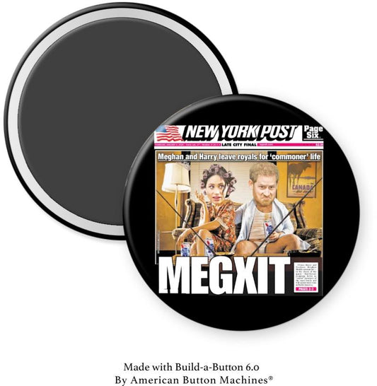 NY Post Megxit Harry n Meghan Magnet - Magnets and Memories