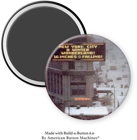 NYC Winter Wonderland 16+” Snow Magnet - Magnets and Memories