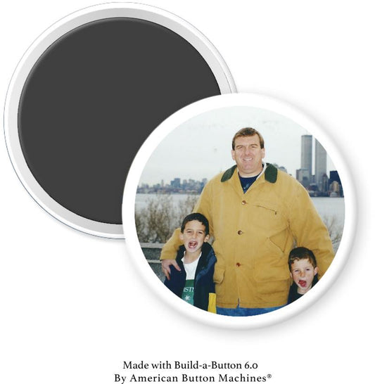 NYC World Trade Center with Kids 1998 Magnet - Magnets and Memories
