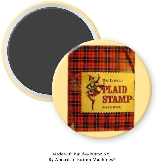 Plaid Stamps Magnet - Magnets and Memories