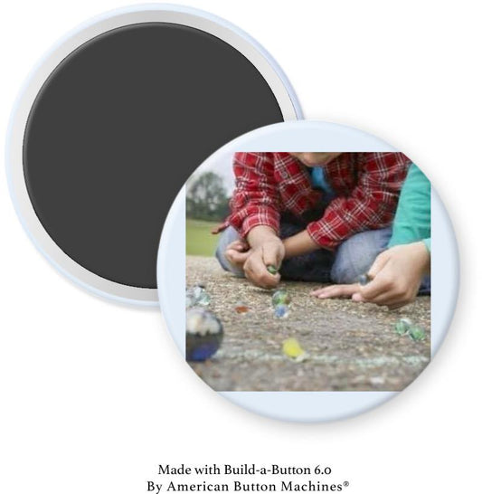 Playing Marbles Magnet - Magnets and Memories