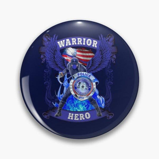 Police Warrior Hero Magnet - Magnets and Memories