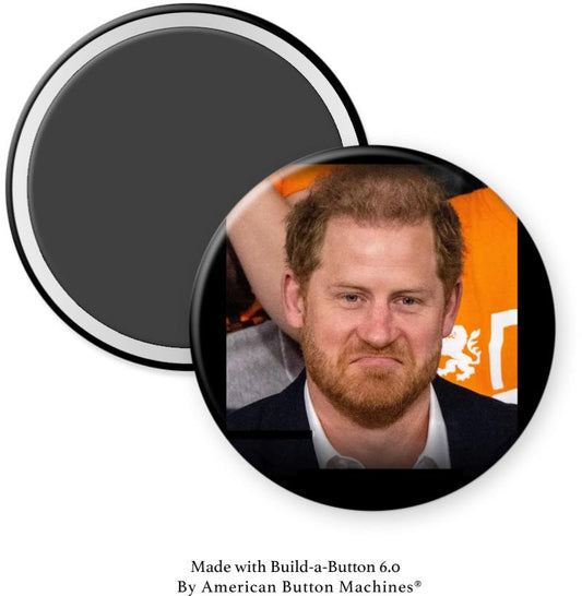 Prince Harry Alone Looking Nasty Magnet - Magnets and Memories