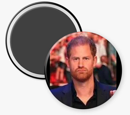 Prince Harry Alone Looking Sad Magnet - Magnets and Memories