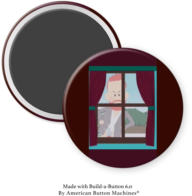 Prince Harry At Window Cartoon Magnet - Magnets and Memories