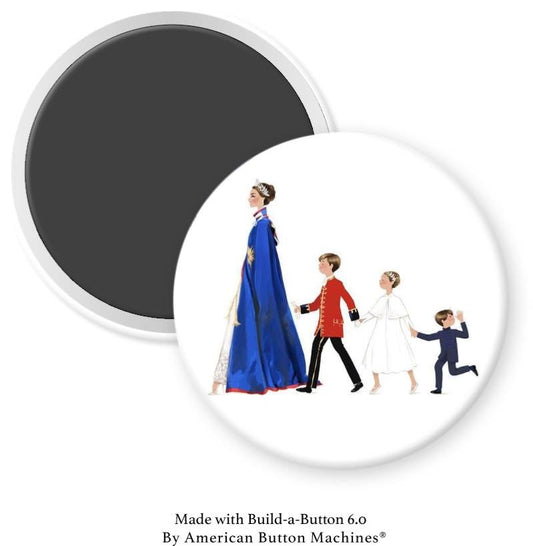 Princess Catherine with Children Magnet - Magnets and Memories
