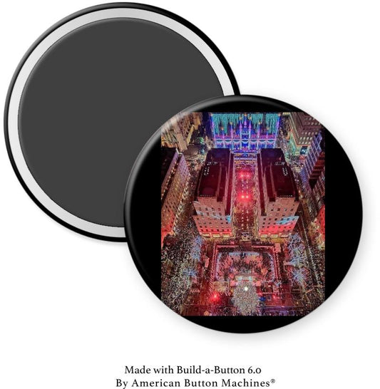 Rockefeller Center Aerial Magnet - Magnets and Memories