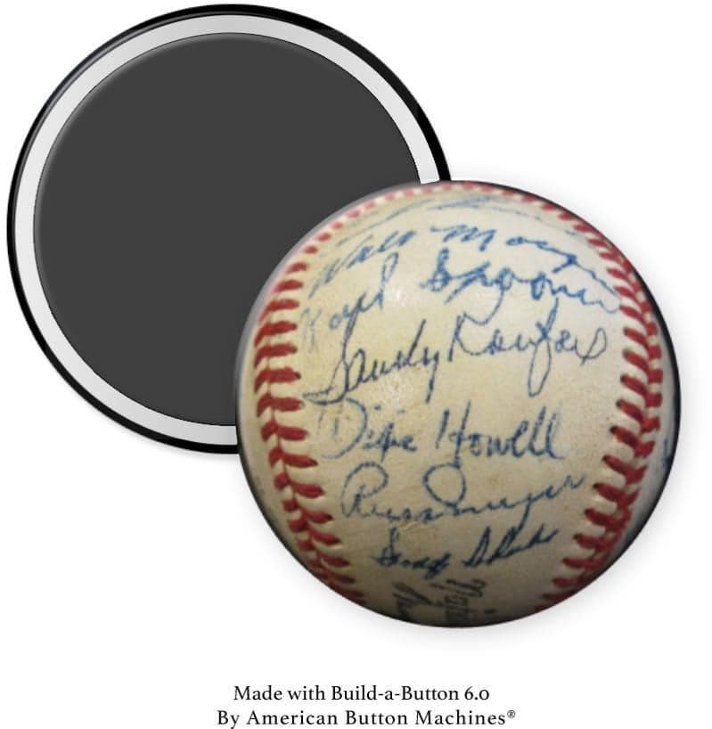 Signed Baseball Magnet - Magnets and Memories