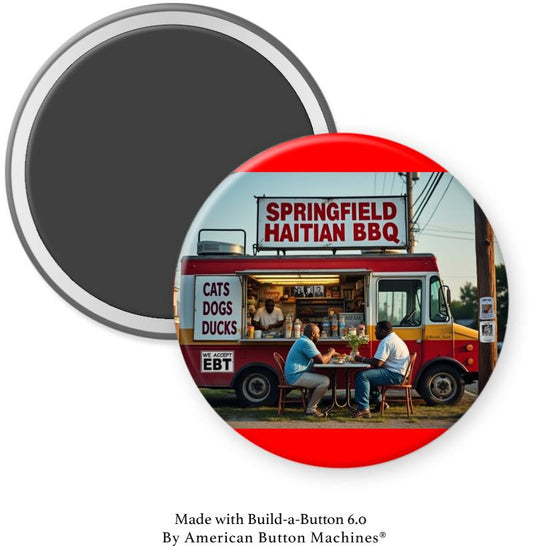 Springfield Ohio Haitian BBQ Magnet - Magnets and Memories