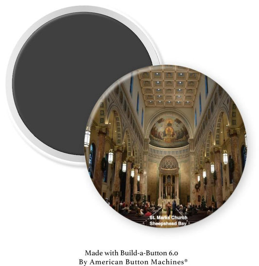 St. Marks Church in Sheepshead Bay Interior Magnet - Magnets and Memories