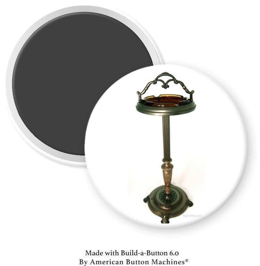 Standing Ashtray Magnet on white - Magnets and Memories