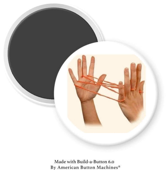 String Hand Game Magnet - Magnets and Memories