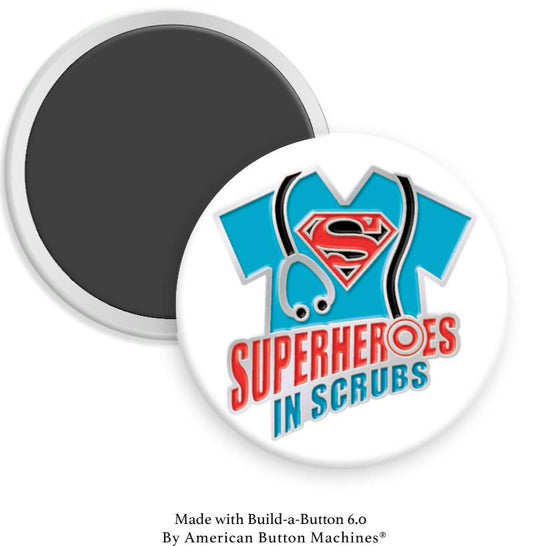 Superheroes in Scrubs Magnet - Magnets and Memories