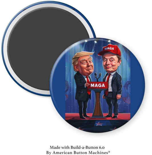 Trump and Musk MAGA Magnet - Magnets and Memories