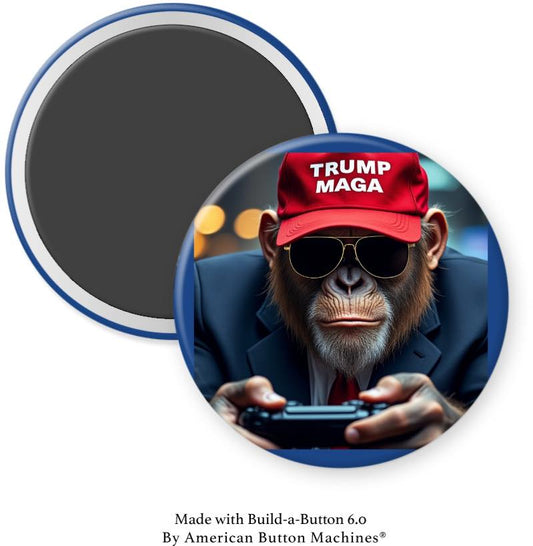 Trump Maga Monkey Hat Magnet - Magnets and Memories